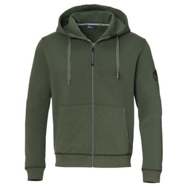 SWEAT À CAPUCHE ZIPPÉ LOGO GS VERT|HOMME