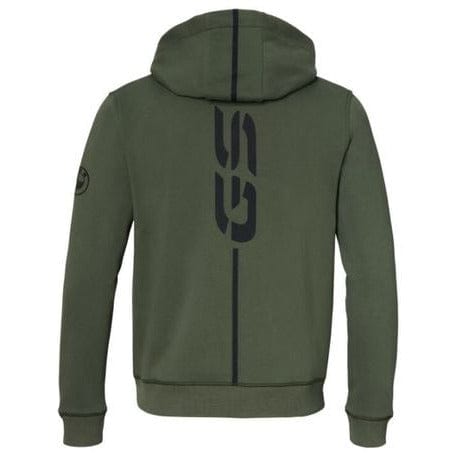 SWEAT À CAPUCHE ZIPPÉ LOGO GS VERT|HOMME