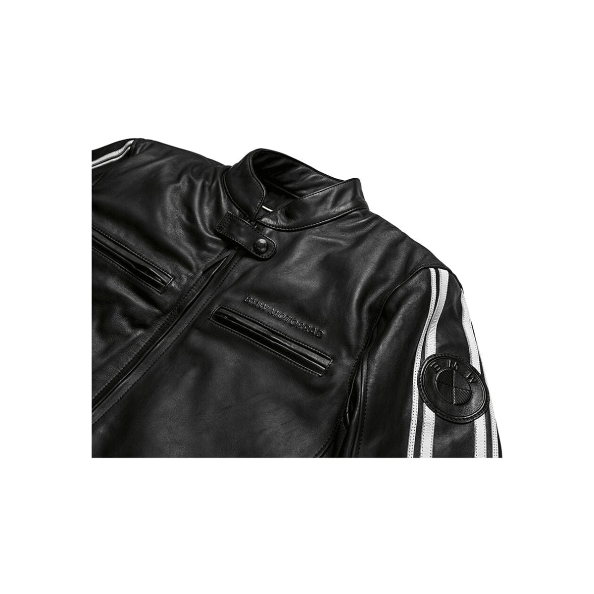 BLOUSON EN CUIR TWINSTRIPES|HOMME